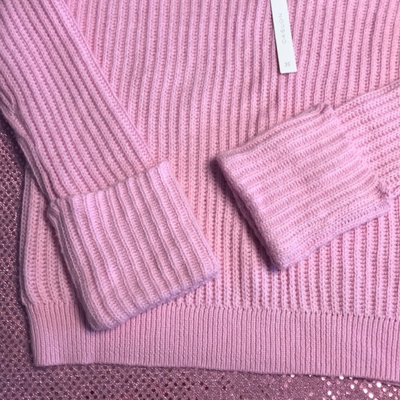 SOLD Caslon Pink Cuffed Sleeve Sweater Small - Picture 6 of 8